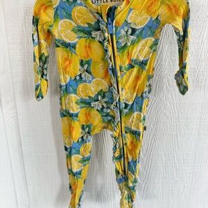 Little Bum Bums Bamboo Lemon Print Kids One Piece